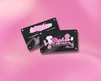 Pink Business Card
Craft Business Card
Handmade Business Card
Creative Business Card
Unique Business Card
Handmade with Love
Artisan Crafted
Custom Creations
Unique Designs
Handcrafted Gifts
Shop Online
Book a Workshop
Contact Me
Canva
