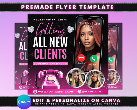 New Clients
Welcome New Clients
First-Time Clients
Client Acquisition
Client Outreach
Special Offer
Limited Time
Book Now
Appointment
Services
Discount
Promotion
Flyer
Advertisement
Marketing
Call to Action
Bookings Available
Schedule an Appointment
Contact Us
Website
Social Media
Phone Number
Email
Online Booking
Hair Salon
Beauty Salon
Spa
Fitness
Consulting
Real Estate
Photography
