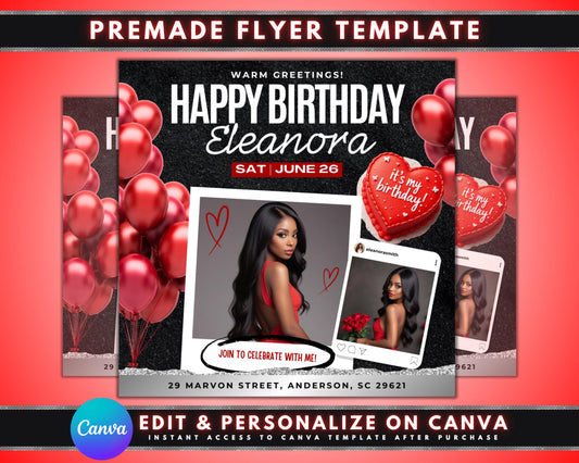 Red Invite
Bold Red
Crimson
Ruby
Party Flyer
Scarlet
Celebration Red
Party Red
Glamorous Red
Elegant Red
Romantic Red
Red Balloons
Birthday Invitation
Birthday Flyer
Birthday Party
Celebration
Invite
Personalized Birthday
Custom Birthday Template
Downloadable
Printable
Digital
Editable