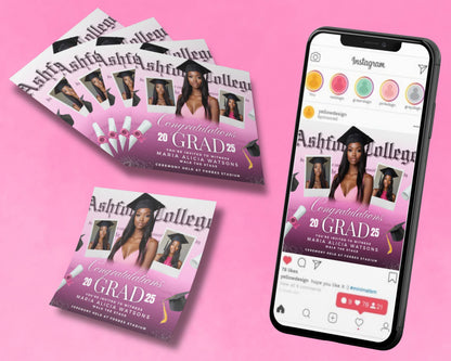Graduation flyer template
Pink graduation invitation
Graduation announcement
Elegant graduation flyer
Graduation ceremony invitation
College grad flyer
Graduation
Grad
Class of 2025 
Commencement
Announcement
Invitation
Celebration
Party
Ceremony
Pink
Rose Gold
Pastel Pink
Blush Pink
Feminine
Elegant
Glamorous
Celebratory
Modern
Chic
Editable graduation flyer
Canva graduation template
Printable grad invitation
Digital grad announcement
DIY graduation flyer