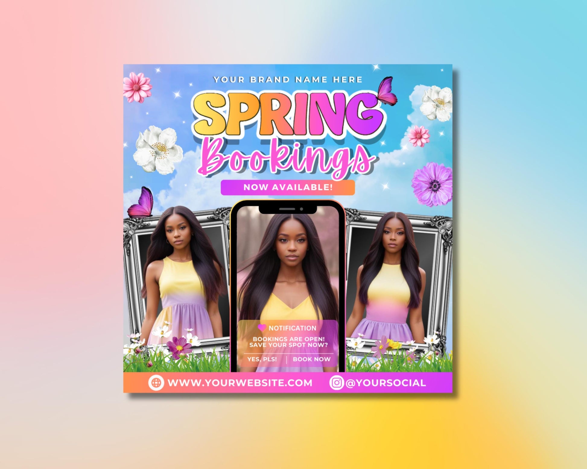 Spring
Seasonal
Promo
Sale
Discount
Raffle
Giveaway
Special Offers
Limited Time
Event
Marketing
Advertising
Promotion
torewide Sale
50% Off
Coupon Code
Raffle Tickets
Giveaway Prizes
Cash Prize
Gift Card
Bookings
Braids
Flyer Template
Bundle Template
Social Media Flyer
Digital Flyer
Promotional Flyer
Modern Design