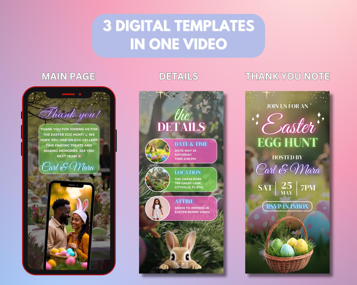 easter egg hunt invitation
animated easter invite
easter party template
digital easter invitation
editable easter invite
easter celebration
pastel easter invite
spring celebration template
cute easter design
whimsical easter party
floral easter invitation
kids easter egg hunt
family easter party invite
church easter celebration
community easter event
easter gathering evite