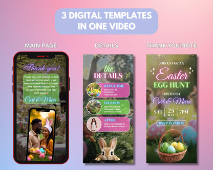 Easter Egg Hunt Invitation
Animated Easter Invite
Easter Party Template
Digital Easter Invitation
Editable Easter Invite
Easter Celebration
Pastel Easter Invite
Spring Celebration Template
Cute Easter Design
Whimsical Easter Party
Floral Easter Invitation
Kids Easter Egg Hunt
Family Easter Party Invite
Church Easter Celebration
Community Easter Event
Easter Gathering Evite