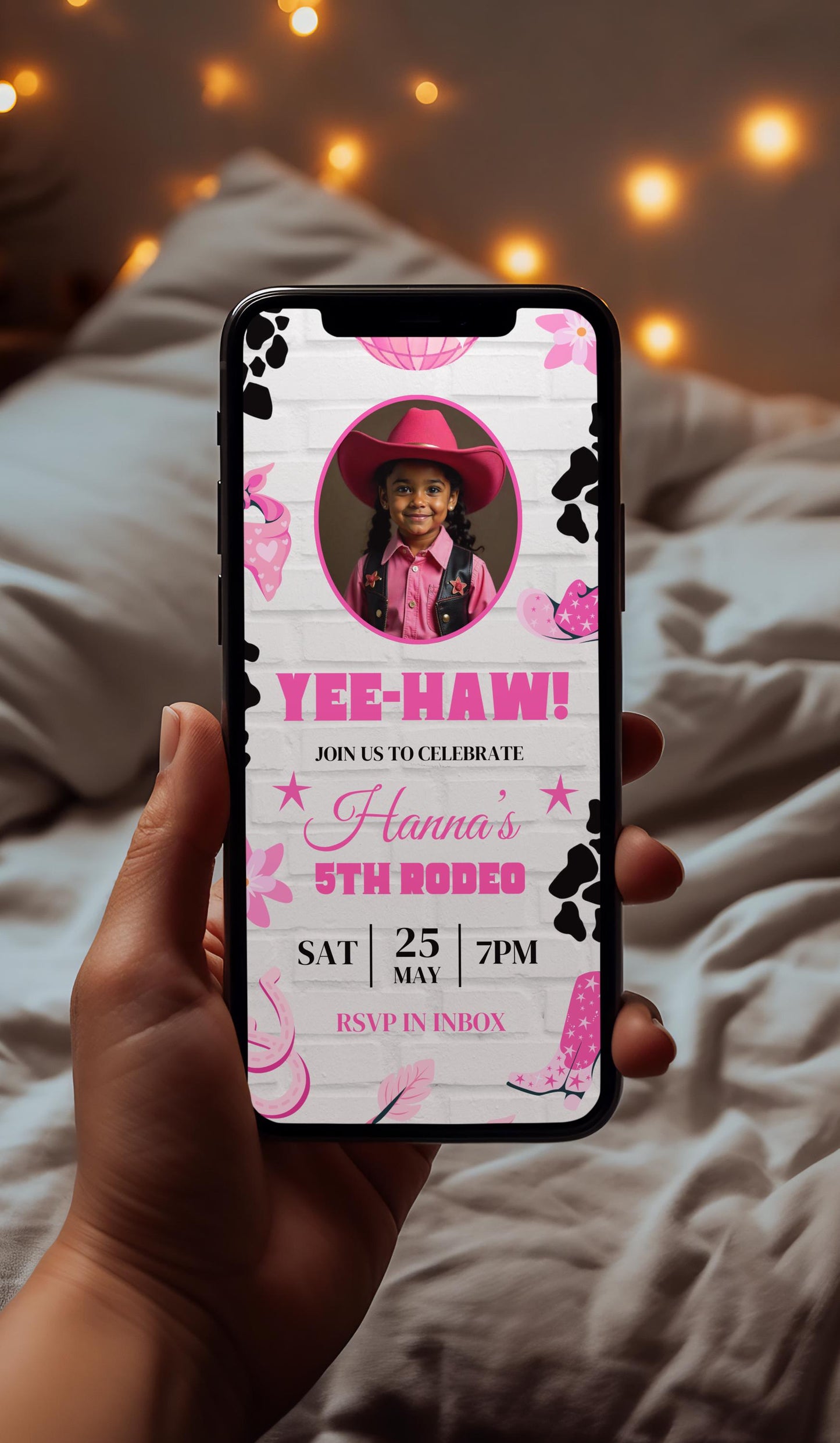animated invitation
digital invitation
editable template
video invitation
shareable invitation
online invitation
cowgirl
rodeo
birthday
western
rustic
fun
playful
digital template
diy
editable
cowgirl birthday
western theme
rodeo theme
rustic party
rootin tootin
yee-haw
animated boots
pink hat
stars
sparkles
rope graphic
