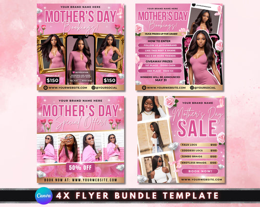 Mothers Day
Booking
Special Offer
Sale
Hair
Braids
Wigs
Frontals
Closures
Faux Locs
Goddess Locs
Jumbo Braids
Knotless Braids
Beauty
Salon
Hair Salon
Promotion
Discount
Giveaway
Contest
May
Feminine
Pink
Floral
Template
Flyer
Social Media
Advertising
Marketing
Braiding Flyer
Wig Flyer
Frontal Flyer
Closure Flyer
Faux Locs Flyer
Goddess Locs Flyer
Jumbo Braids Flyer
Knotless Braids Flyer
Hair Extension Flyer
Hair Appointment Flyer