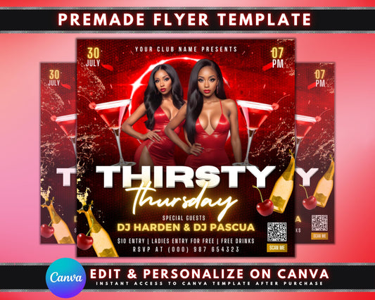 Party flyer
Event flyer
Club flyer
Nightclub flyer
Promotional flyer
Digital flyer
Printable flyer
Customizable flyer
DIY flyer
Canva template
Thirsty Thursday
Thursday party
Ladies night
Drink specials
Free drinks
DJ event
Summer party
July party
Adult party
Club night
Red party
Cocktail party
Champagne
Cherries
Glamorous
Sexy party
Luxury event
Vibrant flyer
Modern design
Eye-catching
party flyer
club flyer
event flyer
thirsty thursday
ladies night
dj party
printable flyer
party template