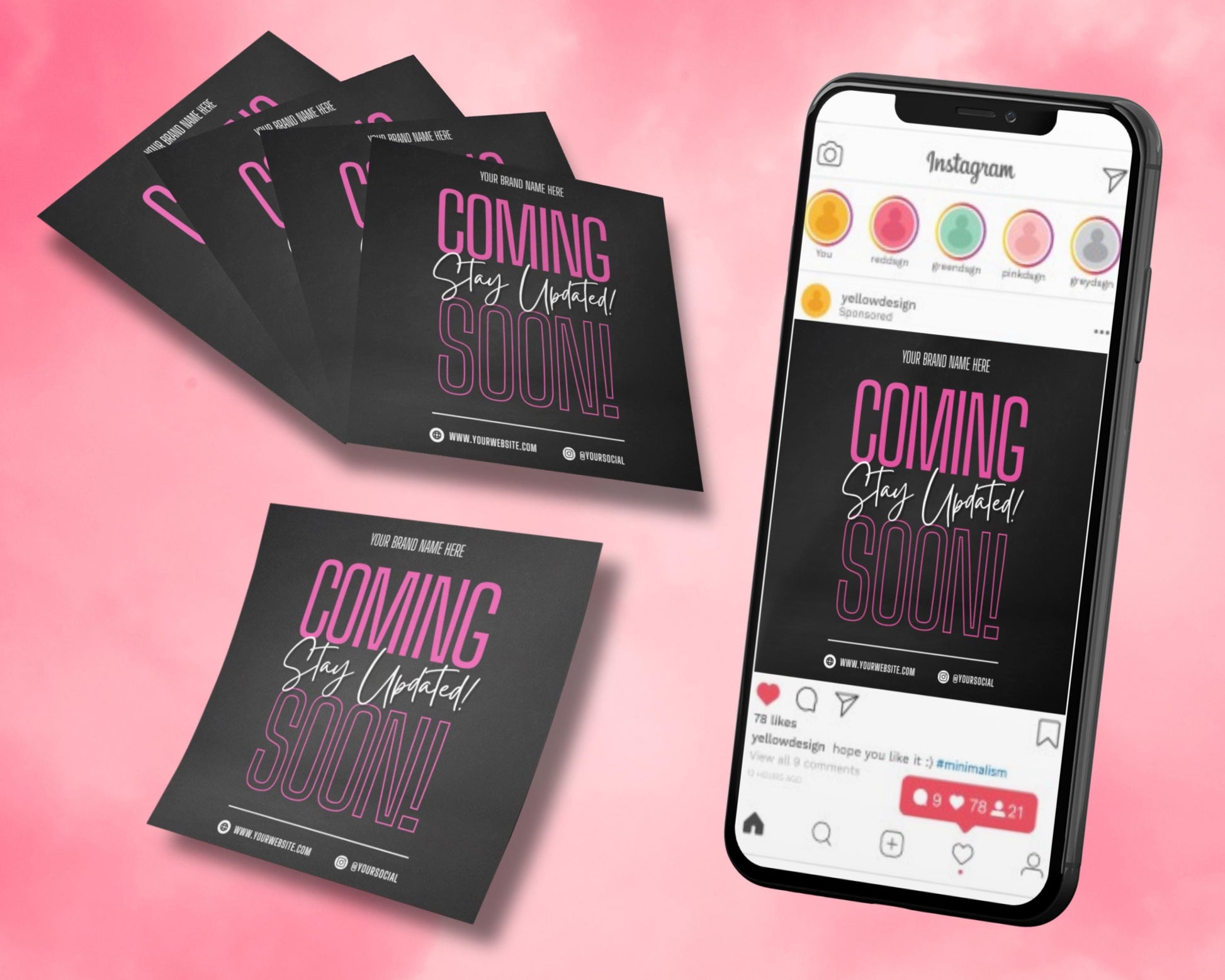 Coming Soon
Grand Opening
New Business
Product Launch
Business Marketing
Small Business
Digital Download
Editable Template
Social Media Kit
Instagram Post
Facebook Post
Sale Announcement
Shop Update
Event Announcement
Pink Black Flyer
Modern Design
Brand Marketing
Instant Download
Canva Template
Coming Soon flyer
Grand opening template
Business launch marketing
Editable coming soon poster
Social media coming soon
Instagram coming soon
Facebook coming soon
Pink and black design