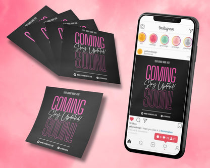 Coming Soon
Grand Opening
New Business
Product Launch
Business Marketing
Small Business
Digital Download
Editable Template
Social Media Kit
Instagram Post
Facebook Post
Sale Announcement
Shop Update
Event Announcement
Pink Black Flyer
Modern Design
Brand Marketing
Instant Download
Canva Template
Coming Soon flyer
Grand opening template
Business launch marketing
Editable coming soon poster
Social media coming soon
Instagram coming soon
Facebook coming soon
Pink and black design