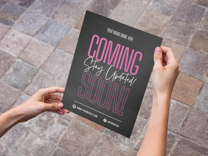 Coming Soon
Grand Opening
New Business
Product Launch
Business Marketing
Small Business
Digital Download
Editable Template
Social Media Kit
Instagram Post
Facebook Post
Sale Announcement
Shop Update
Event Announcement
Pink Black Flyer
Modern Design
Brand Marketing
Instant Download
Canva Template
Coming Soon flyer
Grand opening template
Business launch marketing
Editable coming soon poster
Social media coming soon
Instagram coming soon
Facebook coming soon
Pink and black design