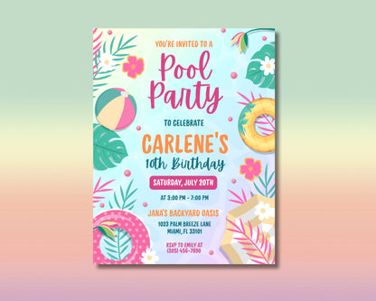 Pool Party Invite
Birthday Invitation
Summer Party
Kids Birthday
Digital Download
Editable Template
Corjl Template (if applicable)
Pool Party Evite
Printable Invite
Tropical Party
Beach Party
Water Party
Swim Party
Customizable Invite
Instant Download
Girls Birthday
Boys Birthday
10th Birthday
Childrens Party
Bright Colors
Summer Fun
Backyard Party
Pool party invitation
Editable pool party invite
Summer birthday invitation
Kids pool party template
Digital pool party invite
Printable pool party