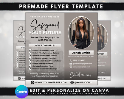 Life Insurance
Insurance Agent
Financial Advisor
Financial Planning
Business Flyer
Marketing Template
Editable Flyer
Digital Download
Small Business
Lead Magnet
Branding Kit
Retirement Planning
Legacy Planning
Business Promotion
Social Media Kit
Custom Flyer
Professional Flyer
Instant Download
Canva Template
Modern Design
Black White Grey
Financial Services
Life insurance agent flyer
Financial advisor marketing template
Editable insurance flyer
Digital life insurance flyer
Professional business
