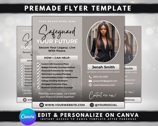 Life Insurance
Insurance Agent
Financial Advisor
Financial Planning
Business Flyer
Marketing Template
Editable Flyer
Digital Download
Small Business
Lead Magnet
Branding Kit
Retirement Planning
Legacy Planning
Business Promotion
Social Media Kit
Custom Flyer
Professional Flyer
Instant Download
Canva Template
Modern Design
Black White Grey
Financial Services
Life insurance agent flyer
Financial advisor marketing template
Editable insurance flyer
Digital life insurance flyer
Professional business