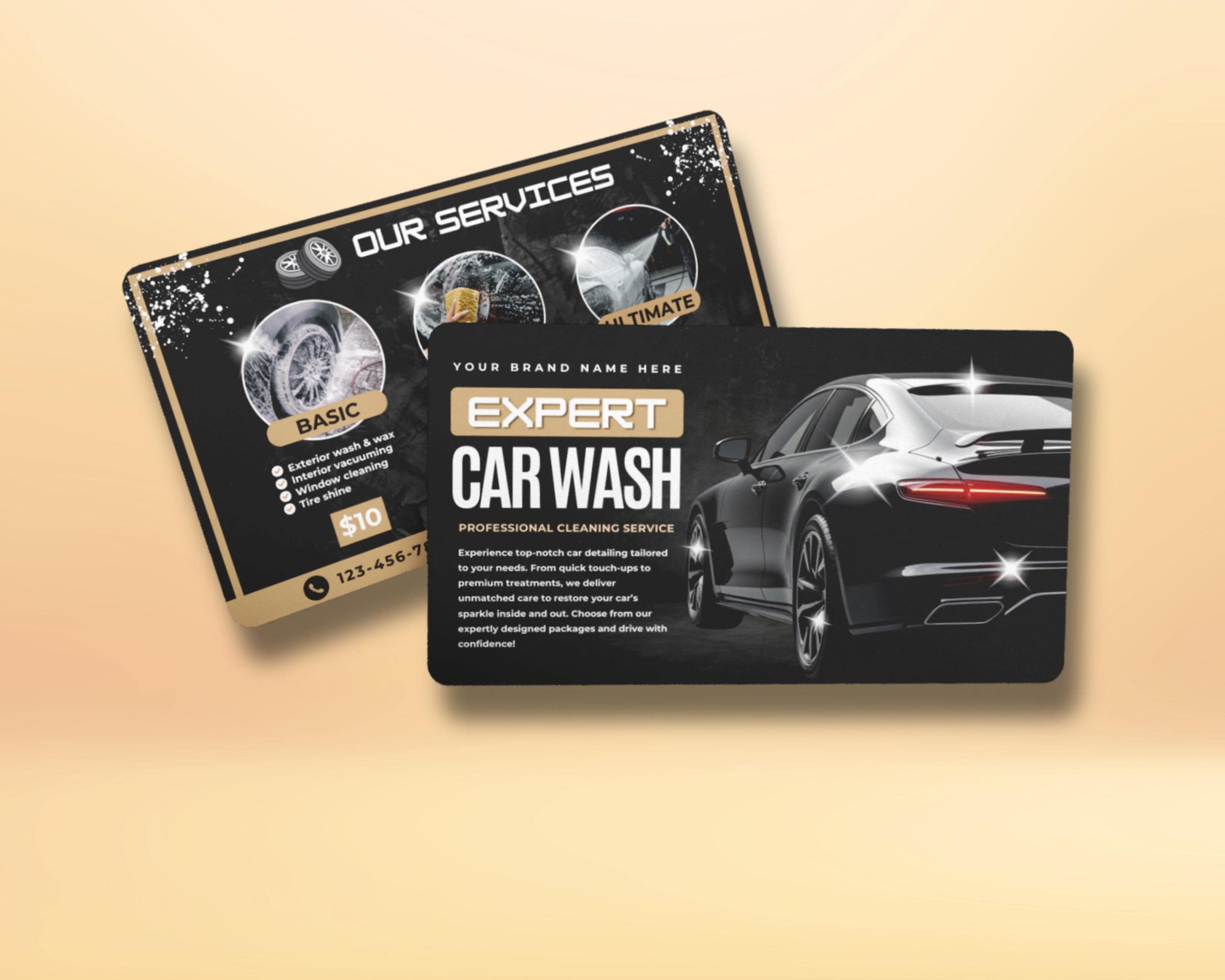 Car Wash
Car Detailing
Auto Detailing
Vehicle Cleaning
Professional Car Wash
Car Cleaning Service
Auto Care
Service Flyer
Business Card
Marketing Material
Template
Editable
Print Ready
Exterior Wash & Wax
Interior Vacuuming
Window Cleaning
Tire Shine
Full Exterior Polish
Interior Deep Cleaning
Dashboard & Trim Care
Upholstery Spot Treat
Hand Wash & Clay Bar
Leather Seat Conditioning
Engine Bay Cleaning
Premium Ceramic Coating
Clean Car
Shiny Car
Car Wheels
Washing Car
Polishing Car
Modern Design