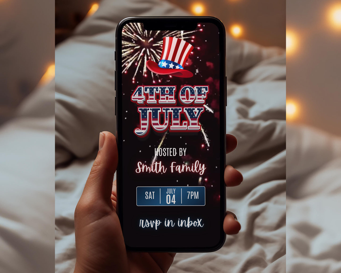 4th of july
independence day
animated invite
digital invitation
video invitation
july 4th party
patriotic party
bbq invitation
editable template
corjl template
july 4th holiday
summer gathering
national holiday party
evite template
red white blue
fireworks party
american party
family celebration
mobile invitation
text message invite
custom invitation
downloadable
summer party
thank you card
stars stripes
fireworks animation
uncle sam hat
