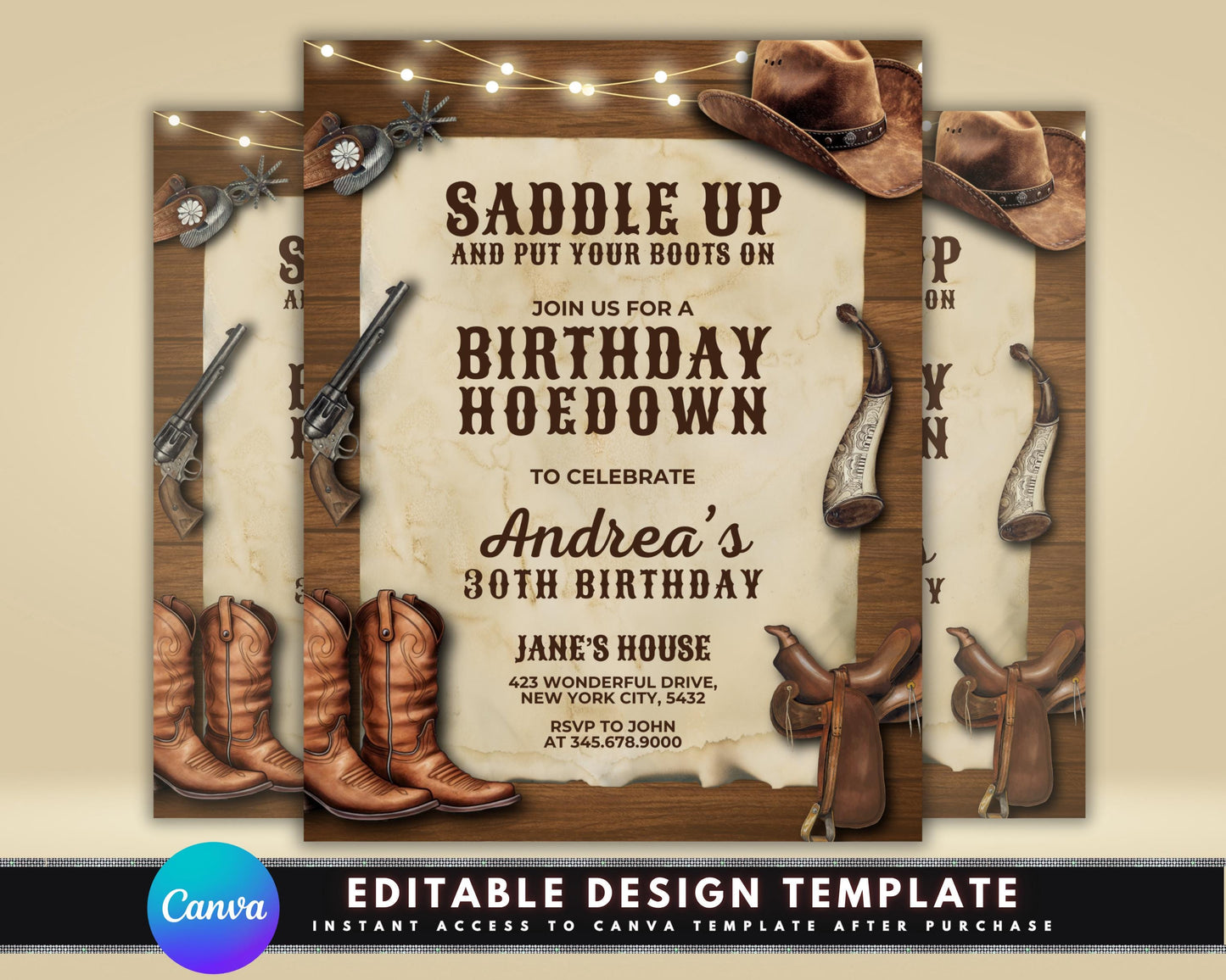 western party
hoedown party
birthday invitation
cowboy party
cowgirl party
rustic invite
country party
barn dance
digital download
editable template
printable invite
adult birthday
30th birthday
evite template
wild west party
saddle up
boots on
barnyard bash
custom invitation
instant download
shindig invite
line dance party