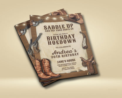 Western Party
Hoedown Party
Birthday Invitation
Cowboy Party
Cowgirl Party
Rustic Invite
Country Party
Barn Dance
Digital Download
Editable Template
Printable Invite
Adult Birthday
30th Birthday
Evite Template
Wild West Party
Saddle Up
Boots On
Barnyard Bash
Custom Invitation
Instant Download
Shindig Invite
Line Dance Party