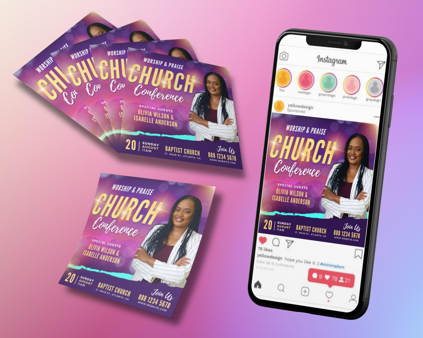 church flyer
church conference
worship praise
christian event
gospel concert
ministry flyer
event flyer
digital download
editable template
revival flyer
guest speaker
faith based
bible study
church promotion
modern church
purple flyer
instant download
canva template
spiritual event
religious flyer
church marketing
sermon announcement
conference details
worship service promotion