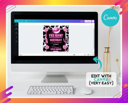Pink Hoedown
Western Party
Cowgirl Party
Birthday Invitation
Rodeo Party
Barn Dance
Digital Download
Editable Template
Printable Invite
Adult Birthday
20th Birthday (specific to example)
Yee Haw
Saddle Up
Boots On
Rustic Party
Country Party
Girls Birthday
Custom Invitation
Instant Download
Black Pink
Party Flyer