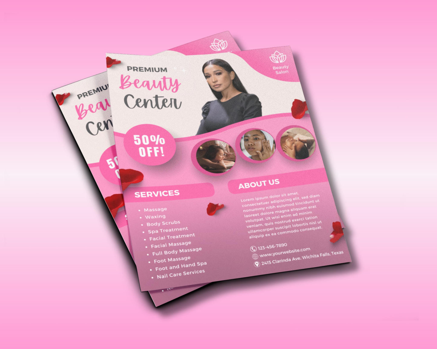beauty flyer
salon flyer
spa flyer
beauty salon
spa services
facial offer
massage flyer
waxing flyer
nail care
body scrub
spa treatment
aesthetician
canva template
digital flyer
printable flyer
salon marketing
beauty business
price list
service menu
small business
promotional
beauty deals
50% off flyer
beauty center