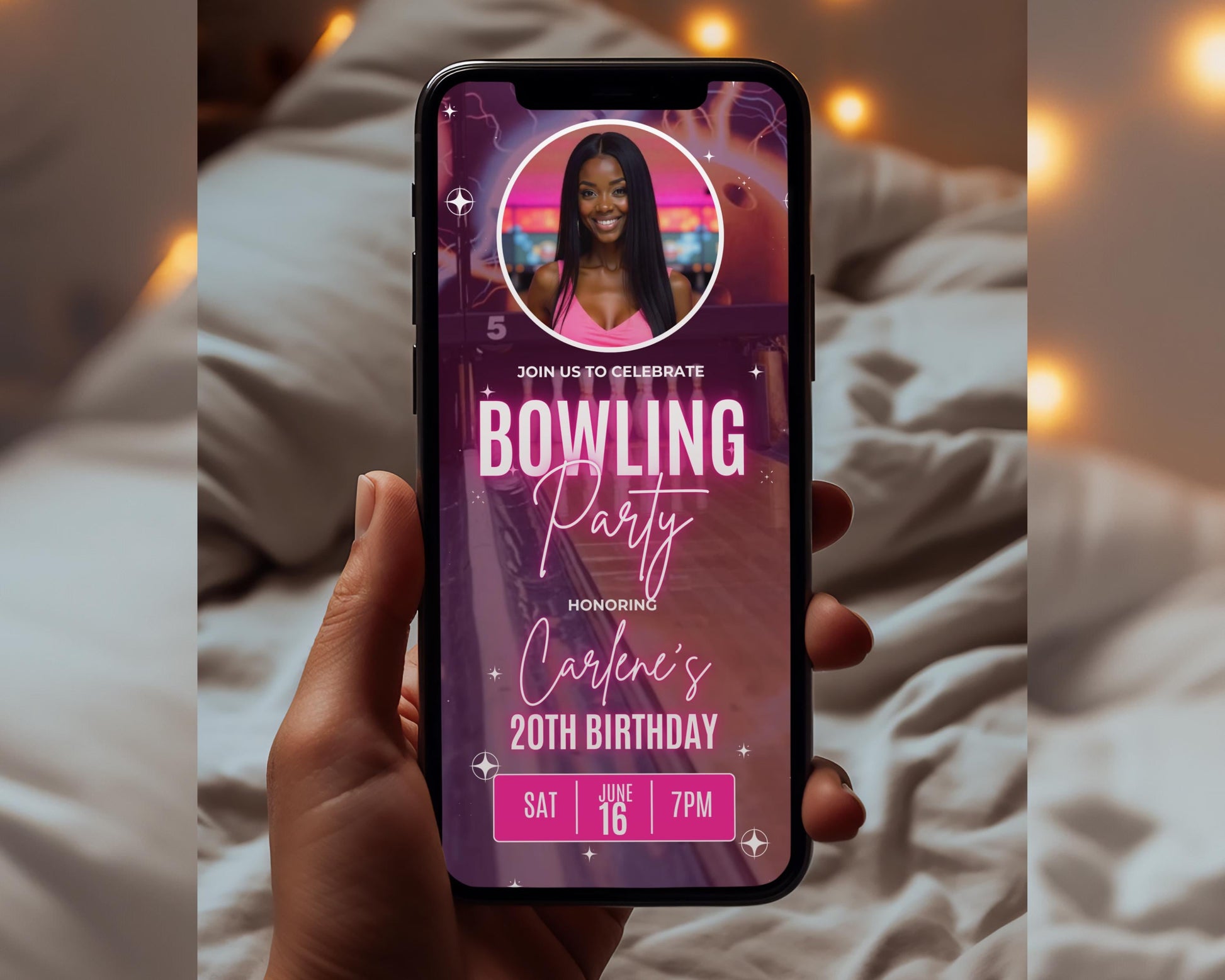 Bowling Party
Birthday Invitation
Animated Invite
Digital Invitation
Evite Template
Video Invitation
Pink Birthday
Girls Birthday
Adult Birthday
Party Evite
Mobile Invitation
Sports Party
Strike Party
Custom Invitation
Bowling party invitation
Animated bowling invite
Digital birthday invitation
Editable party template
Video invitation for bowling
Electronic bowling evite
Mobile invitation
Pink bowling party
Girls birthday invitation
Adult birthday party
Birthday evite