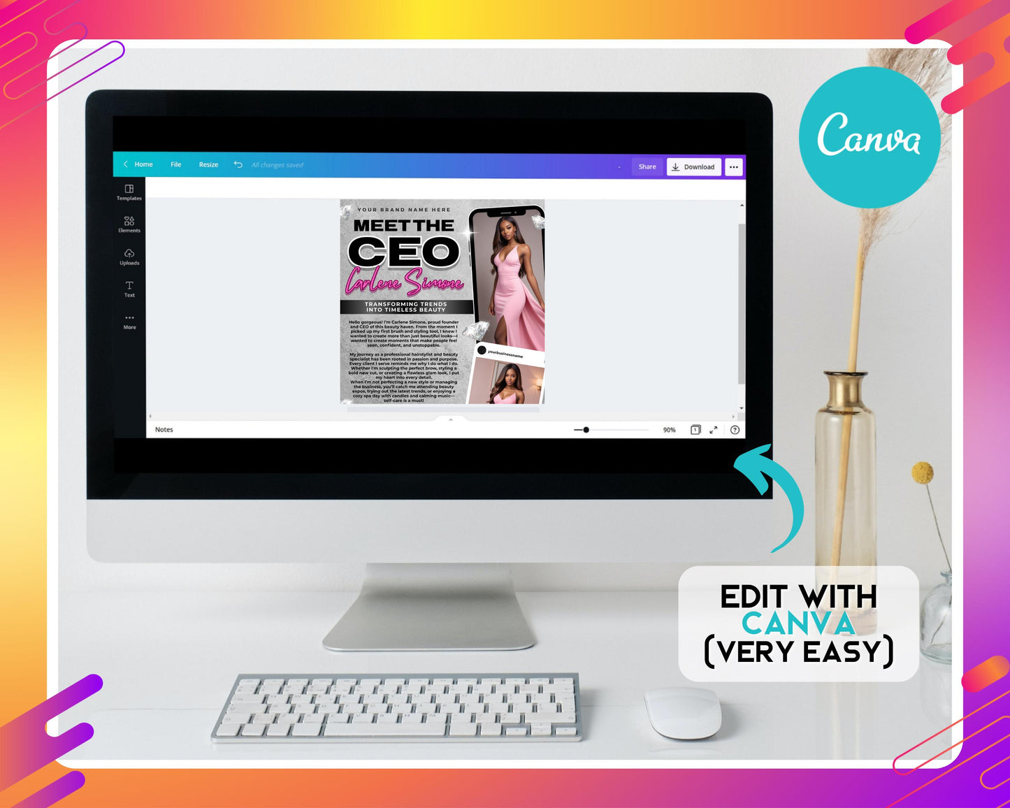ceo flyer
business flyer
meet the ceo
entrepreneurship
boss babe
branding kit
marketing template
beauty business
hair stylist
mua flyer
esthetician
skincare business
small business
event flyer
company intro
digital download
editable template
pink flyer
women in business
meet the ceo flyer
entrepreneur flyer
ceo spotlight template
women in business marketing
beauty business flyer
hair salon marketing
makeup artist flyer
editable ceo flyer
pink business flyer
elegant ceo template