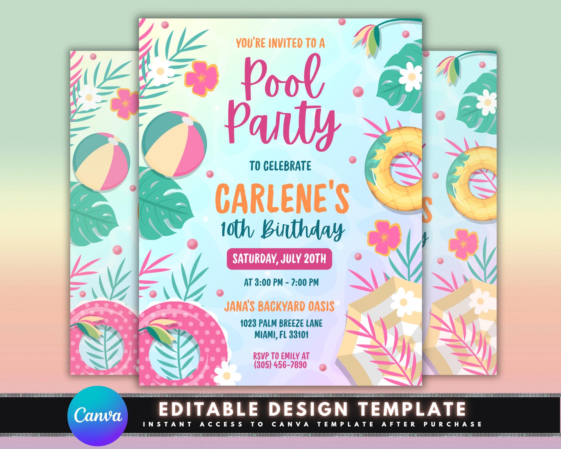 Pool Party Invite
Birthday Invitation
Summer Party
Kids Birthday
Digital Download
Editable Template
Corjl Template (if applicable)
Pool Party Evite
Printable Invite
Tropical Party
Beach Party
Water Party
Swim Party
Customizable Invite
Instant Download
Girls Birthday
Boys Birthday
10th Birthday
Childrens Party
Bright Colors
Summer Fun
Backyard Party
Pool party invitation
Editable pool party invite
Summer birthday invitation
Kids pool party template
Digital pool party invite
Printable pool party