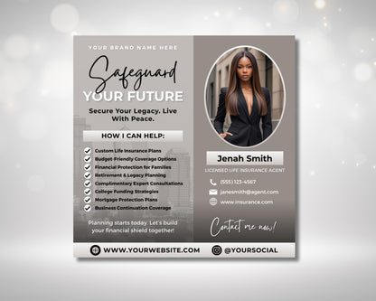 Life Insurance
Insurance Agent
Financial Advisor
Financial Planning
Business Flyer
Marketing Template
Editable Flyer
Digital Download
Small Business
Lead Magnet
Branding Kit
Retirement Planning
Legacy Planning
Business Promotion
Social Media Kit
Custom Flyer
Professional Flyer
Instant Download
Canva Template
Modern Design
Black White Grey
Financial Services
Life insurance agent flyer
Financial advisor marketing template
Editable insurance flyer
Digital life insurance flyer
Professional business