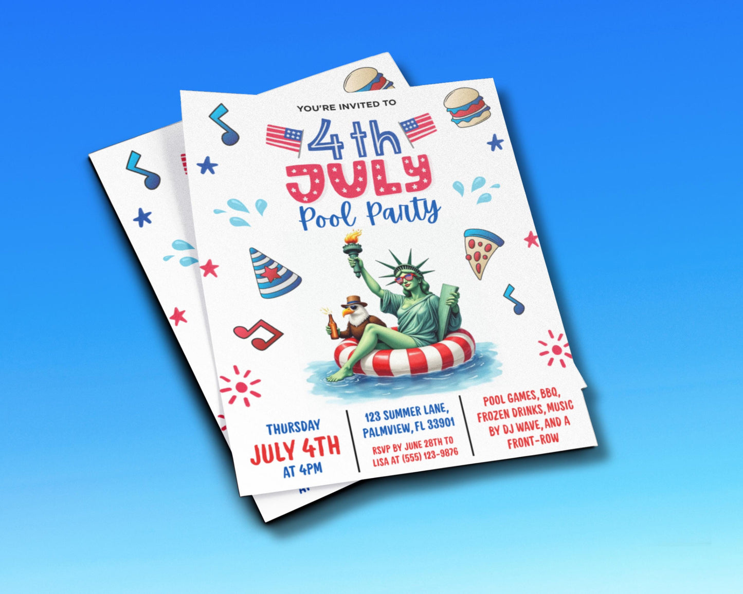 4th of july
pool party
independence day
july 4th party
patriotic party
bbq invitation
summer party
digital download
editable template
printable invite
red white blue
american party
family party
kids party
pool party evite
customizable invite
instant download
lady liberty
stars stripes
summer fun
water party
outdoor party
independence day celebration
july 4th holiday
summer bash
backyard party
bbq and pool games