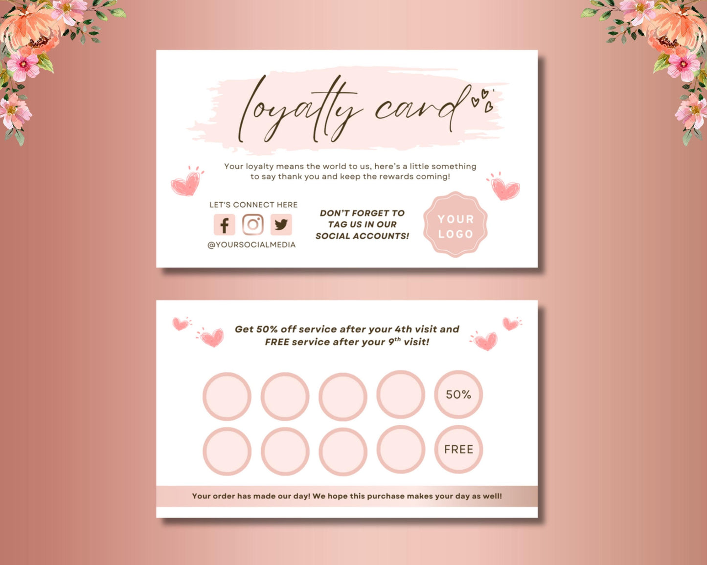 loyalty card
punch card
rewards card
business card
small business
customer loyalty
editable template
digital download
thank you card
salon loyalty
boutique card
coffee shop
beauty business
pink design
modern business
branding kit
marketing tool
repeat customer
instant download
loyalty card template
small business loyalty program
customer punch card design
editable rewards card
pink loyalty card
small business owners
online shop owners
boutiques
salons
coffee shops
cafes
retail businesses