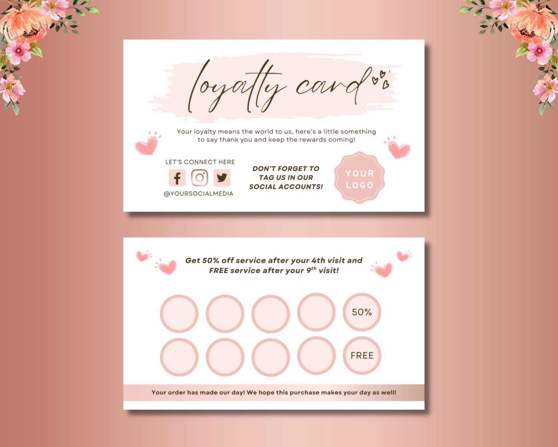 Loyalty Card
Punch Card
Rewards Card
Business Card
Small Business
Customer Loyalty
Editable Template
Digital Download
Thank You Card
Salon Loyalty
Boutique Card
Coffee Shop
Beauty Business
Pink Design
Modern Business
Branding Kit
Marketing Tool
Repeat Customer
Instant Download
Loyalty card template
Small business loyalty program
Customer punch card design
Editable rewards card
Pink loyalty card
Small business owners
Online shop owners
Boutiques
Salons
Coffee shops
Cafes
Retail businesses