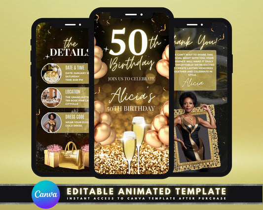 animated birthday invitation
birthday dinner invitation
Instagram video invitation
digital invitation
birthday party video
birthday dinner animation
cake animation
fork and knife animation
champagne toast animation
balloons animation
RSVP
50th Bday