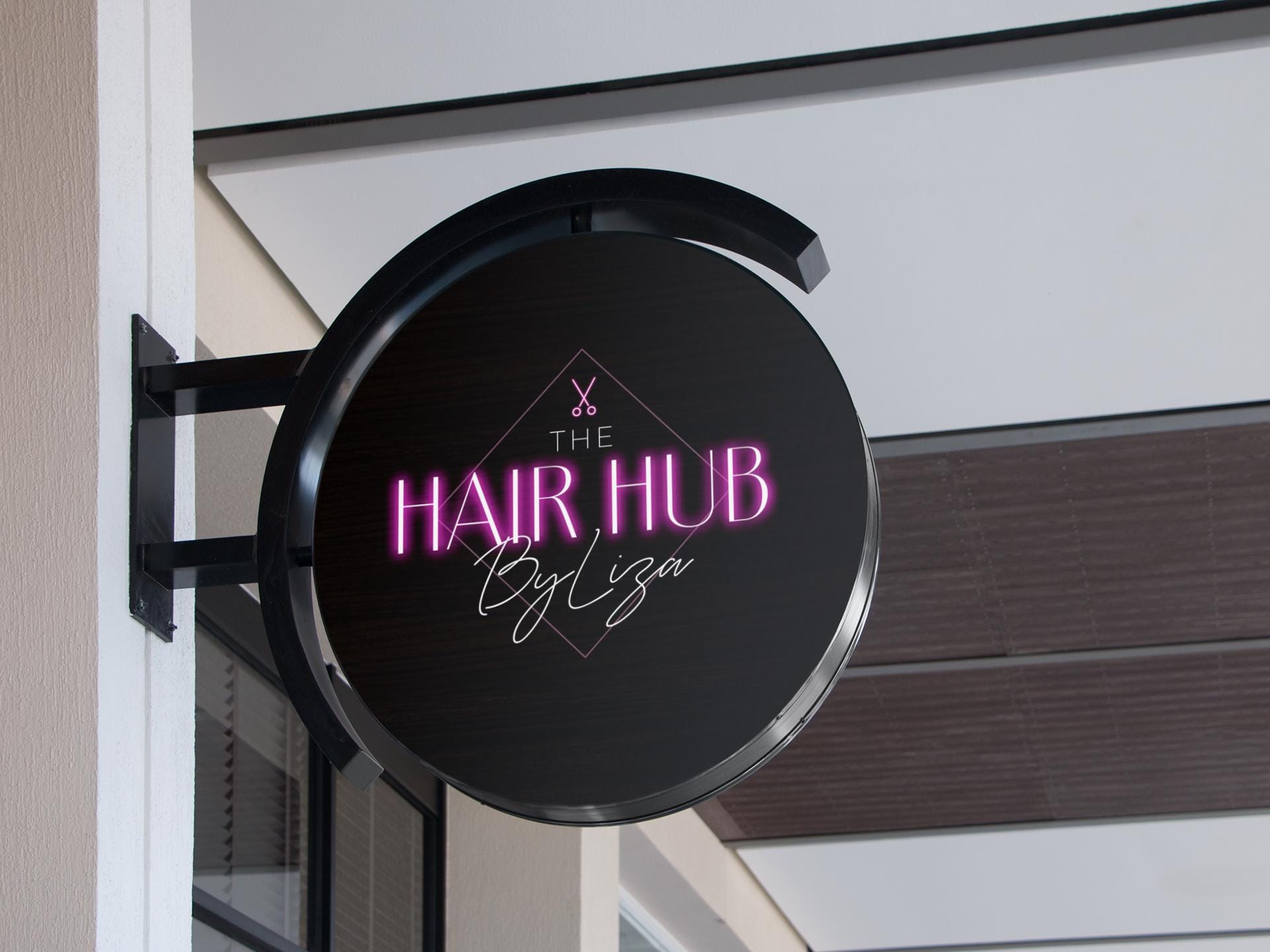 Hairstylist Logo, DIY Logo Design Template, Salon Logo, Makeup Logo, Braids Logo, Hair Wig Bundles Extensions Logo, Premade Hairdresser Logo