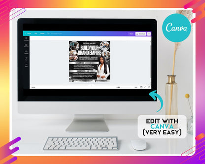 Business Coach Flyer, DIY Flyer Template Design, Business Consultant Flyer, Entrepreneur Flyer, Premade Build Your Brand Consultation Flyer