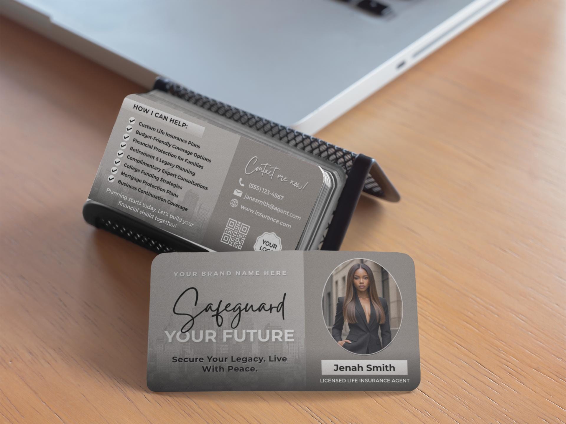 Business Card
Insurance Agent
Life Insurance
Financial Advisor
Financial Planner
Editable Card
Canva Template
Digital Card
Professional Card
Modern Business
Contact Card
Networking Card
Wealth Management
Retirement Plan
Legacy Planning
Custom Card
Small Business
Agent Marketing
Business Template
Grey Business Card