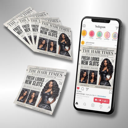 New Clients
Hair Stylist
Booking Flyer
Salon Flyer
Editable Flyer
Canva Template
Digital Download
Fresh Looks
Hair Business
Beauty Flyer
Book Now
Deposit Required
New Slots
Client Slots
New Client Slots Hair Stylist Flyer
New Client Promotion Flyer
New Client Slots
Book Now Hair Appointments Flyer
New Client Discount