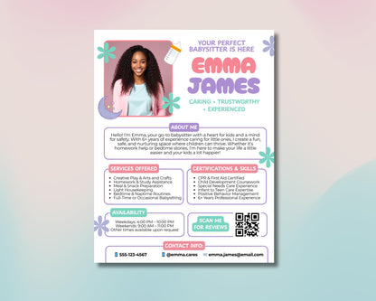 Babysitter Flyer
Childcare Flyer
Nanny Flyer
Babysitting Service
Child Care
Editable Flyer
Canva Template
Digital Download
Parent Helper
Kids Activities
Home Services
Trustworthy Sitter
Experienced Nanny
CPR Certified
Care Provider
Small Business
Marketing Flyer
Babysitter Ad