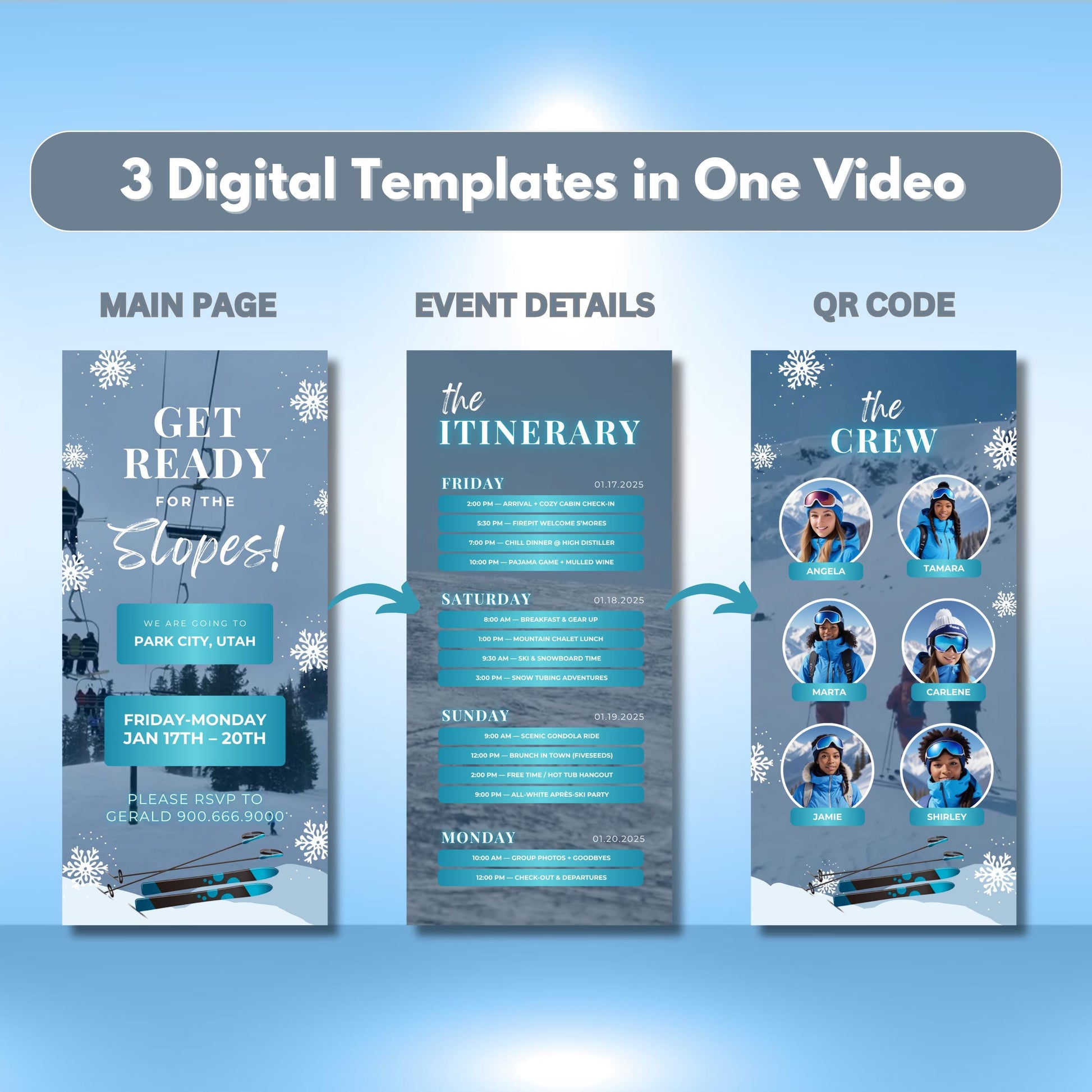 Animated Itinerary
Video Itinerary
Winter Trip
Ski Vacation
Digital Invite
Group Travel
Editable Template
Travel Planner
Snowboarding
Event Schedule
Destination Trip
Custom Itinerary
Winter Adventure
Video Itinerary for Ski Trip
Ski Vacation
Friends Getaway Trip Itinerary Video
Animated Itinerary Planner