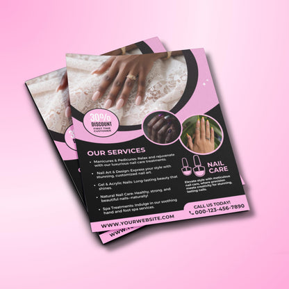 Nail Menu
Price List
Nail Salon
Canva Template
Services Flyer
Editable Flyer
Beauty Salon
Price Sheet
Nail Art Menu
Salon Services
Digital Flyer
DIY Flyer
Nail Business