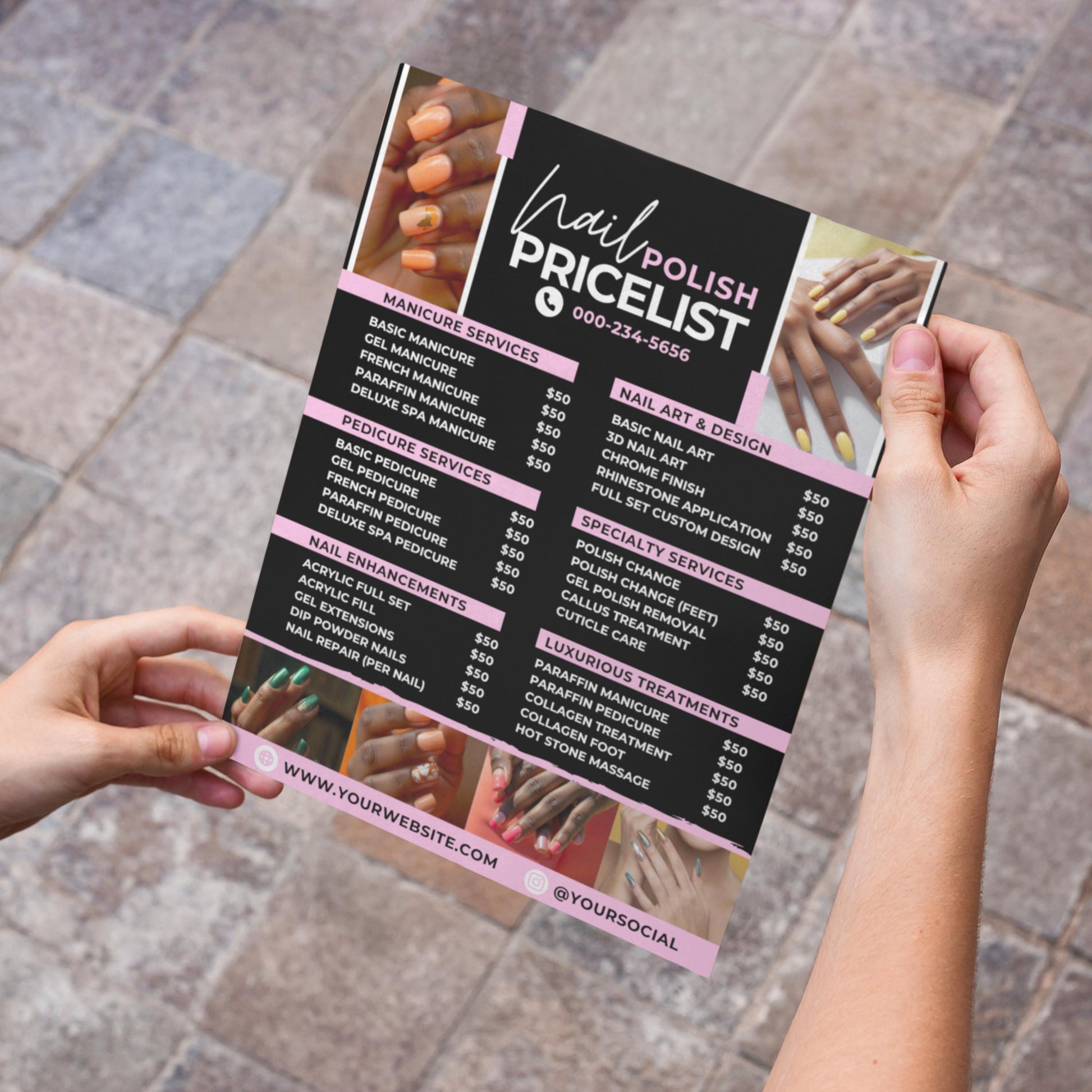 nail price list flyer
nail tech pricelist
editable nail flyer
canva price list
nail salon flyer
nail business flyer
nail services menu
price list template
salon service list
nail tech template
canva salon flyer
beauty salon price list
nail salon menu flyer