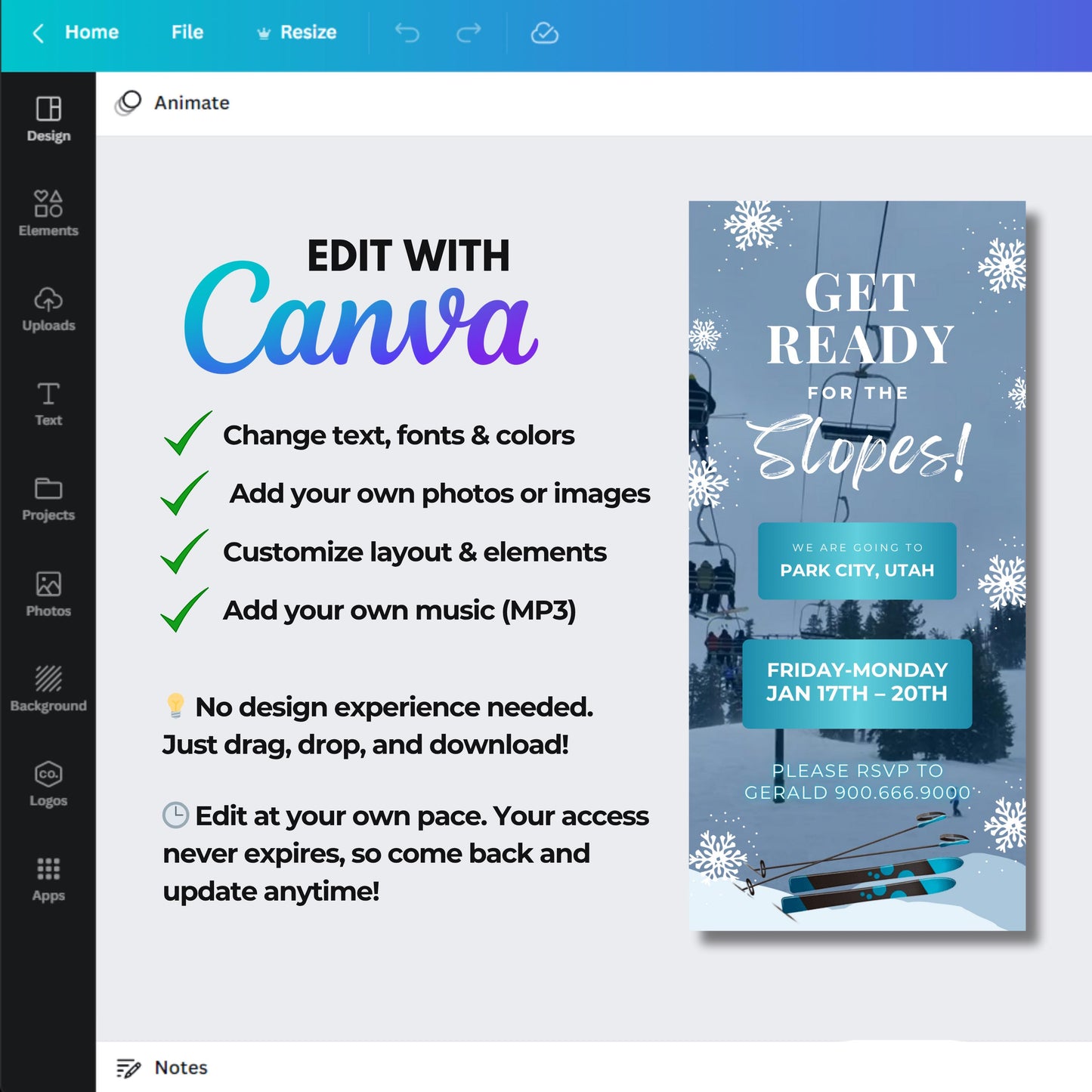 animated itinerary
video itinerary
winter trip
ski vacation
digital invite
group travel
editable template
travel planner
snowboarding
event schedule
destination trip
custom itinerary
winter adventure
video itinerary for ski trip
ski vacation
friends getaway trip itinerary video
animated itinerary planner