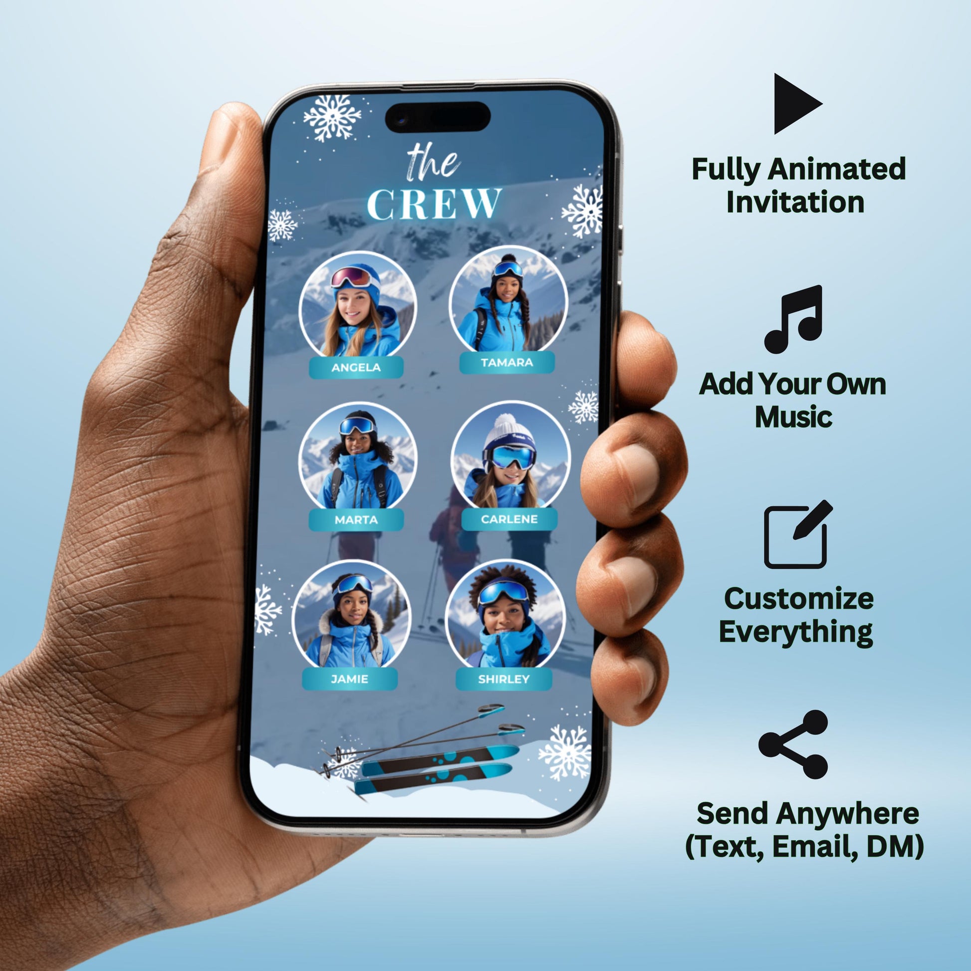 Animated Itinerary
Video Itinerary
Winter Trip
Ski Vacation
Digital Invite
Group Travel
Editable Template
Travel Planner
Snowboarding
Event Schedule
Destination Trip
Custom Itinerary
Winter Adventure
Video Itinerary for Ski Trip
Ski Vacation
Friends Getaway Trip Itinerary Video
Animated Itinerary Planner