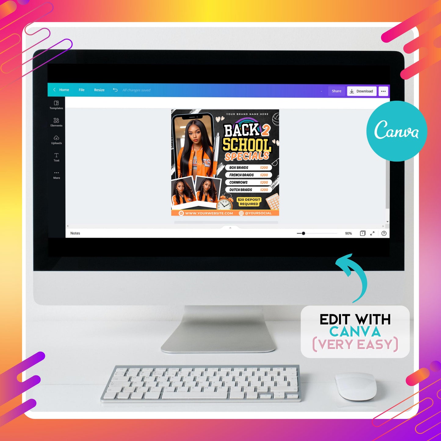 back to school flyer  
back to school hair flyer  
back 2 school flyer  
booking flyer  
diy canva template  
hair stylist flyer  
editable braid flyer  
salon booking flyer  
beauty flyer template  
flash sale flyer  
raffle flyer template  
hair promo flyer  
canva flyer for braiders