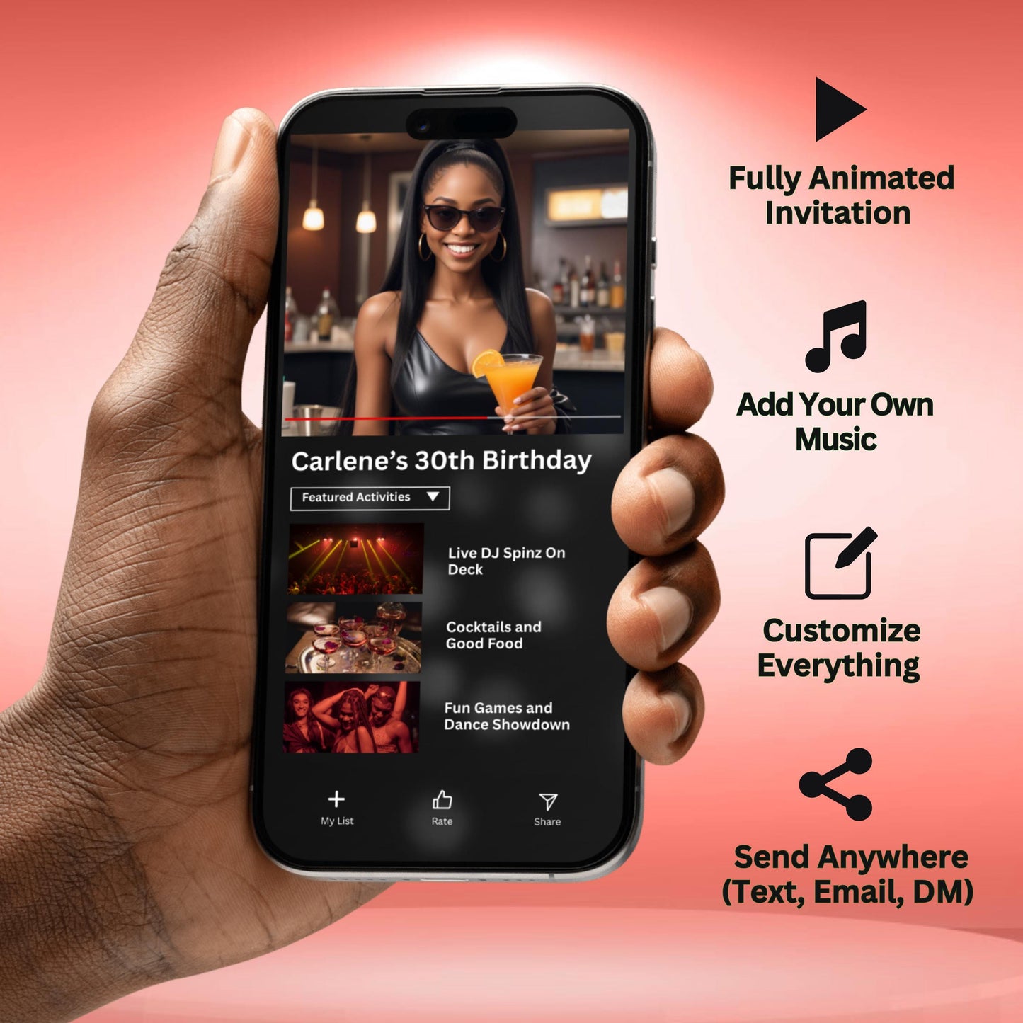 netflix party invite  
movie theme birthday invite  
editable digital invitation  
animated birthday template  
streaming service invite  
happyflix party template  
virtual party invitation  
digital birthday invite  
netflix style party flyer  
custom movie invite template  
editable canva invite  
birthday video template  
party invitation design