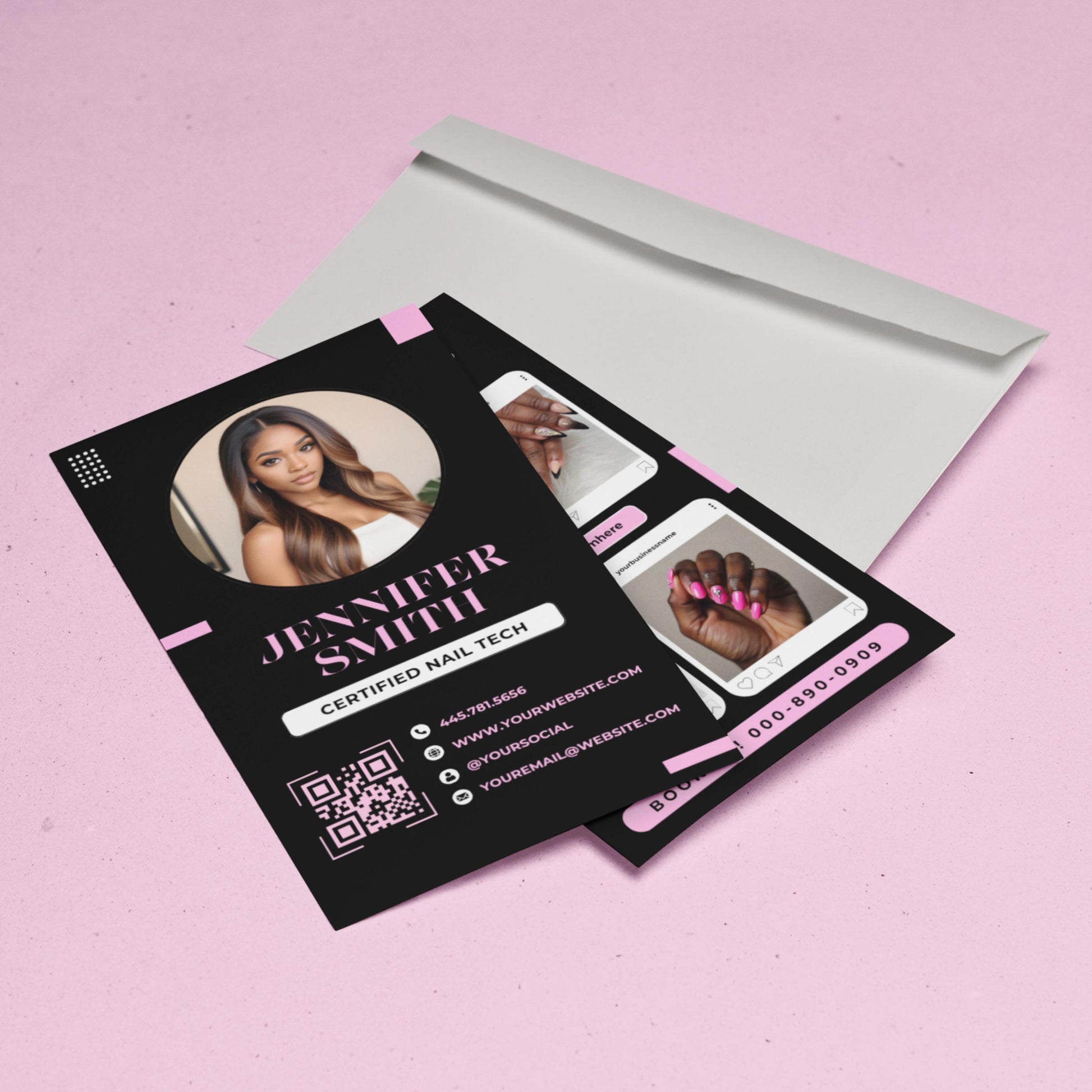 Nail Tech Card
Business Card
Instagram Card
Canva Template
Digital Download
QR Code Card
DIY Business Card
Lash Tech Card
Vertical Card
Beauty Business
Salon Business
Editable Card
Custom Card