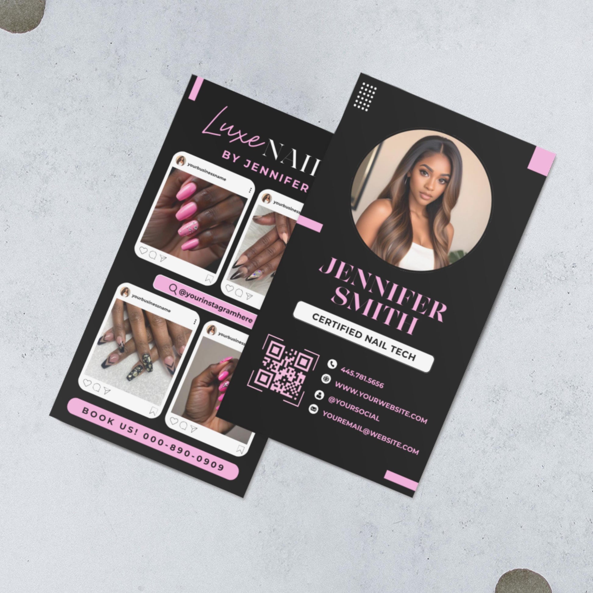 Nail Tech Card
Business Card
Instagram Card
Canva Template
Digital Download
QR Code Card
DIY Business Card
Lash Tech Card
Vertical Card
Beauty Business
Salon Business
Editable Card
Custom Card
