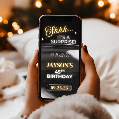 whiskey birthday invitation, animated party invite, surprise birthday template, digital event invite, whiskey tasting invitation, luxury birthday ecard, editable animated invitation, milestone birthday party template, 3 in 1 digital invite, gentleman’s party invitation, upscale event ecard, whiskey themed birthday, animated thank you note