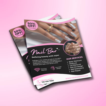 Nail Menu
Price List
Nail Salon
Canva Template
Services Flyer
Editable Flyer
Beauty Salon
Price Sheet
Nail Art Menu
Salon Services
Digital Flyer
DIY Flyer
Nail Business