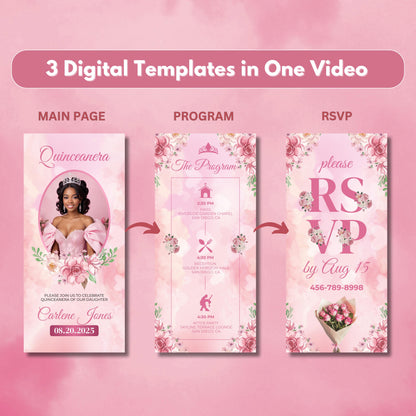 quinceañera invitation
animated invite
sweet 15 invite
XV birthday invitation
digital quinceañera
floral quinceañera
editable invite template
quinceañera evite
animated quinceañera
quinceañera video invite
instant download invite
sweet fifteen invitation
XV party invitation