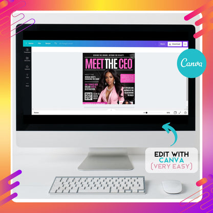 meet the ceo flyer  
magazine style flyer  
canva magazine template  
editable ceo flyer  
branding flyer template  
small business flyer  
business owner flyer  
canva flyer template  
diy owner flyer  
women in business flyer  
entrepreneur flyer  
personal branding flyer  
magazine style design