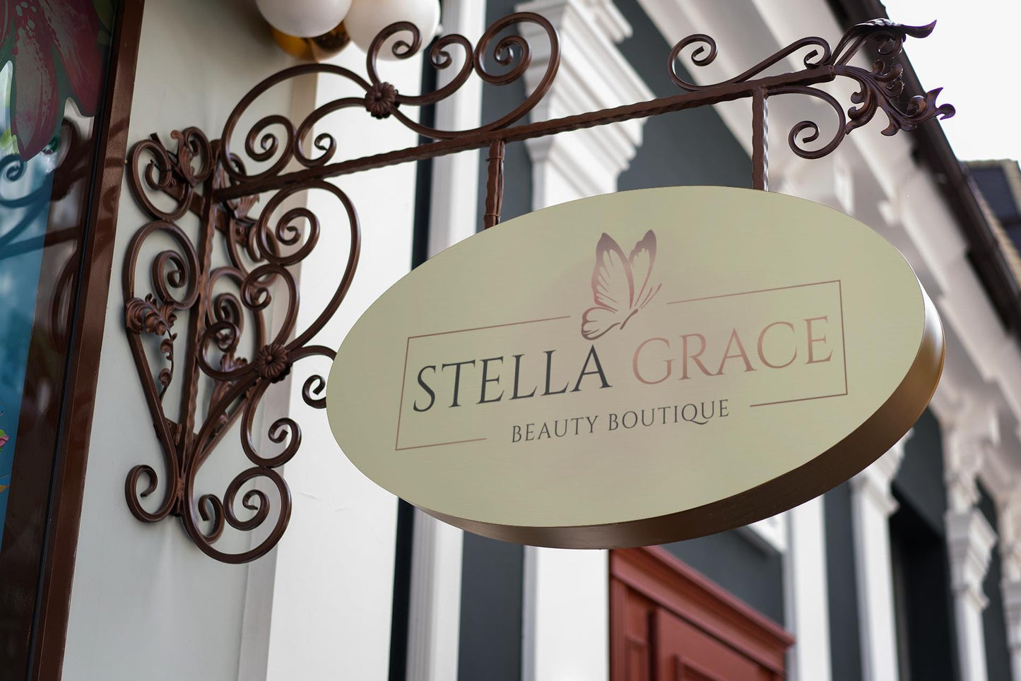 beauty logo set template, 3x premium salon boutique logo, feminine branding kit, modern butterfly logo design, editable hair lash spa logo